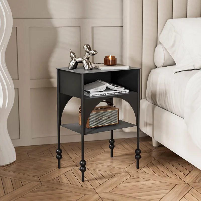 Modern Moroccan-Inspired Nightstand with Retro Elegance - NOBRIA