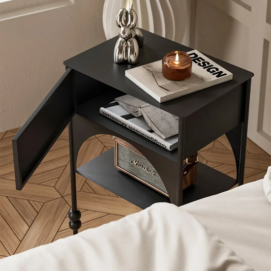 Modern Moroccan-Inspired Nightstand with Retro Elegance - NOBRIA