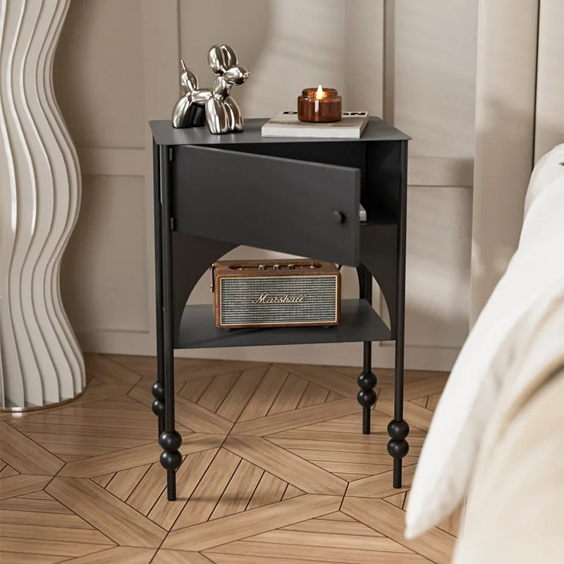 Modern Moroccan-Inspired Nightstand with Retro Elegance - NOBRIA