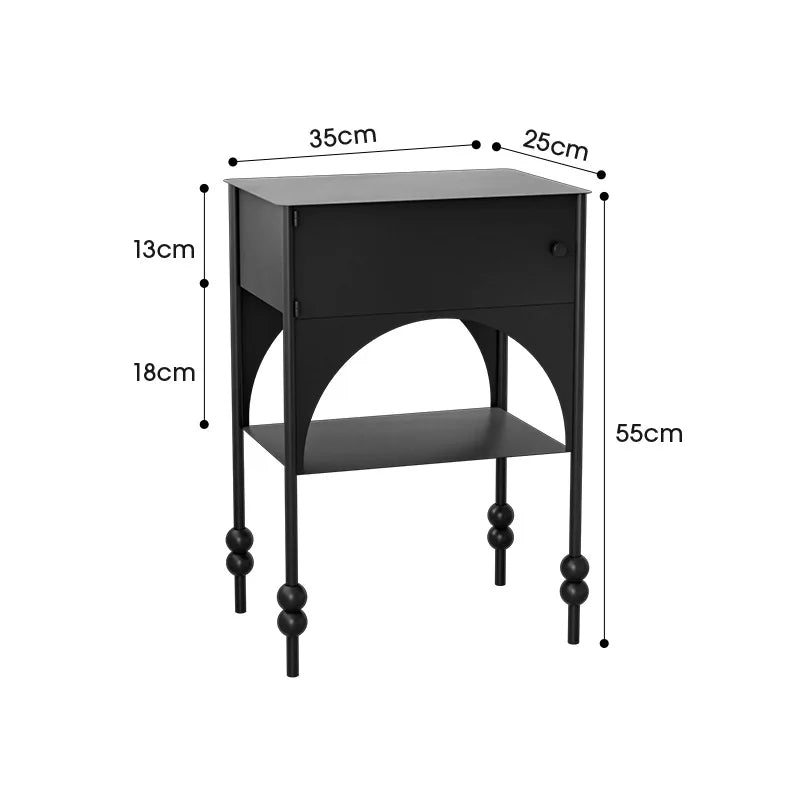 Modern Moroccan-Inspired Nightstand with Retro Elegance - NOBRIA