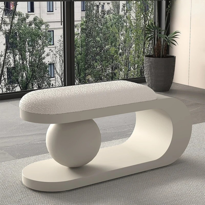 Transform Your Living Space with the Luxurious Nordic Minimalist Shoe Changing Stools - Elegant Ottoman for Bedroom and Living Room