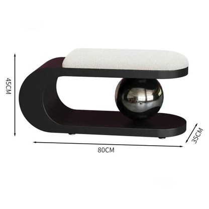 Transform Your Living Space with the Luxurious Nordic Minimalist Shoe Changing Stools - Elegant Ottoman for Bedroom and Living Room