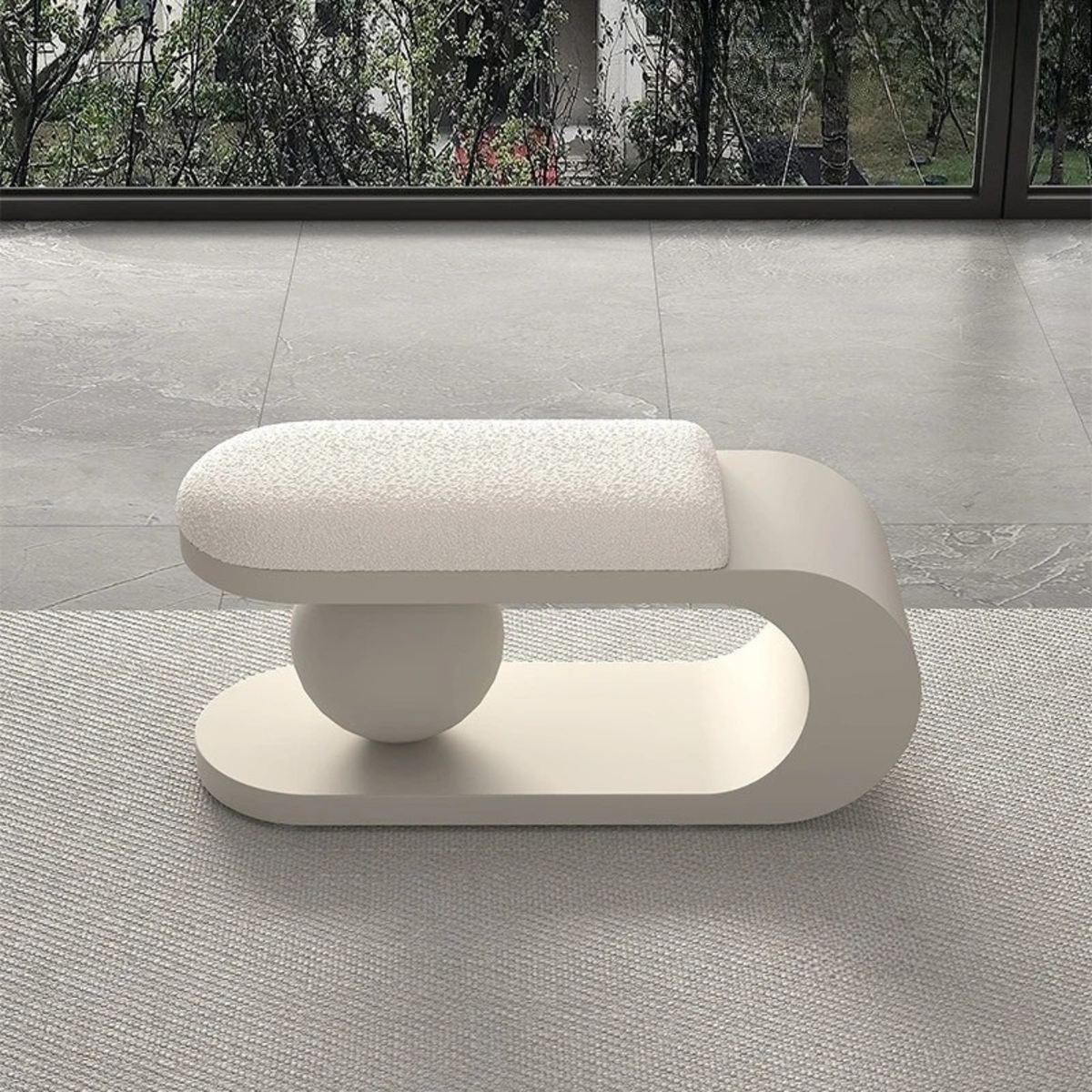 Transform Your Living Space with the Luxurious Nordic Minimalist Shoe Changing Stools - Elegant Ottoman for Bedroom and Living Room