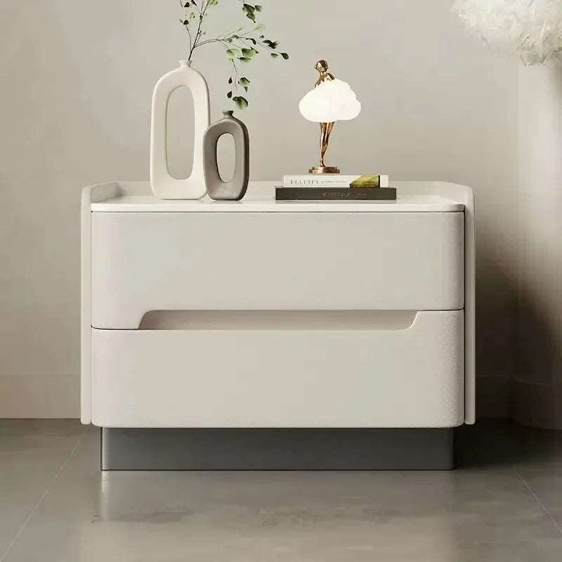 Modern Minimalist Nightstand - MIRONA Side Table for Bedroom Elegance
