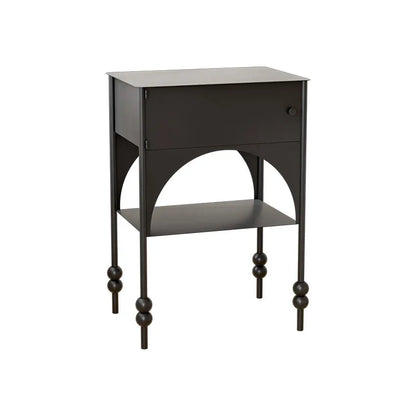 Modern Moroccan-Inspired Nightstand with Retro Elegance - NOBRIA