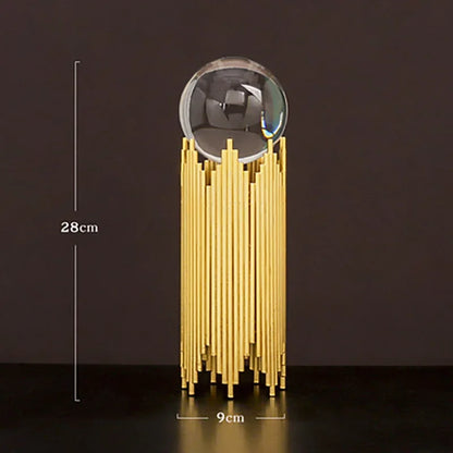 Elevate Your Space with Creative Glass Ball Crystal Ornaments - Modern Minimalist Home & Office Decor