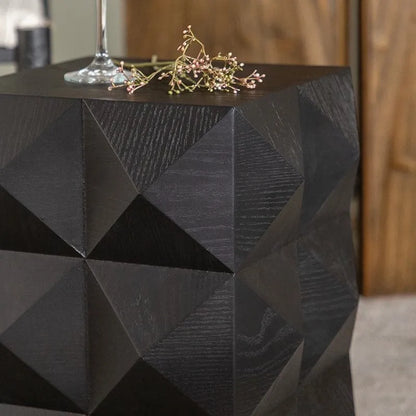 Elegant MOMO Black Antique Style Coffee Table - Perfect for Living Room, Balcony, and Villa Décor