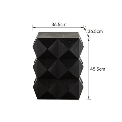 Elegant MOMO Black Antique Style Coffee Table - Perfect for Living Room, Balcony, and Villa Décor