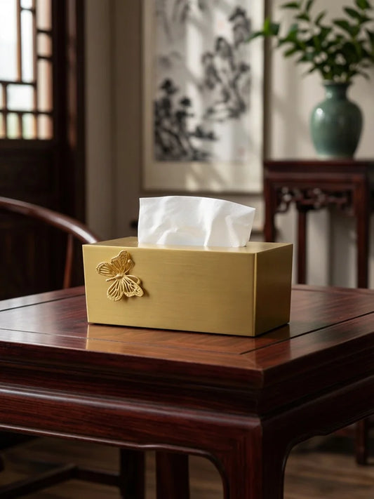 Elevate Your Space with Our High-End Luxury Metal Tissue Box - Perfect for Home, Office, and Hospitality!